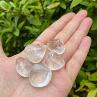 Grade A++ Clear Quartz Tumbled Stones, 0.75"-1.25" Quartz Crystal, Pick How Many