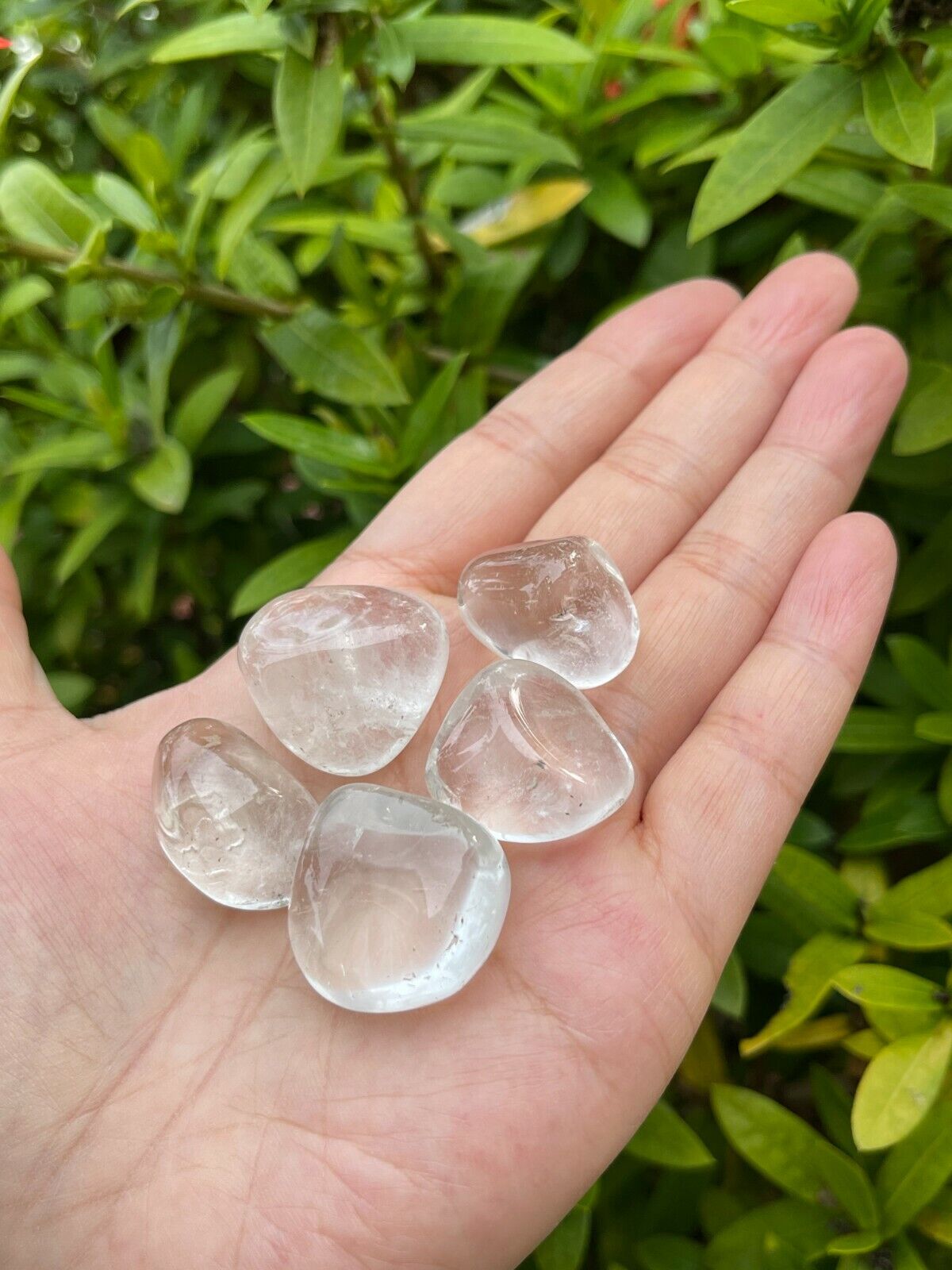 Grade A++ Clear Quartz Tumbled Stones, 0.75"-1.25" Quartz Crystal, Pick How Many
