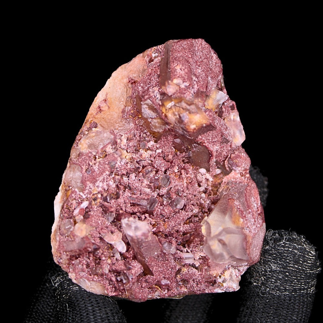Red Phantom Quartz 103g Cluster India Rare Mineral Collector’s Crystal