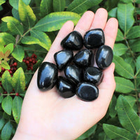 1/4 lb Bulk Lot: Black Obsidian Tumbled Stone (Crystal Healing Reiki) 4 oz