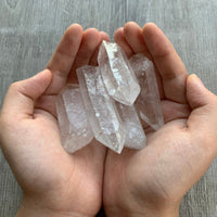 Natural Clear Quartz Crystal Point, 1.5" to 3" Raw Crystal Points,Wholesale Bulk