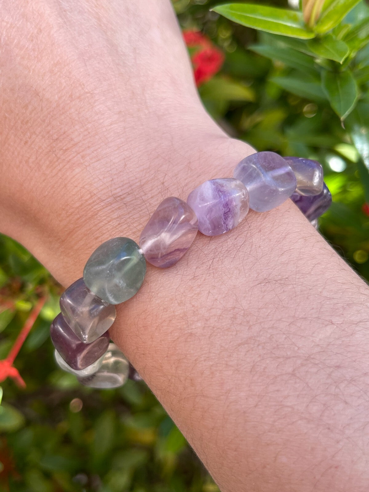 Wholesale Grade A++ Gemstone Nugget Bracelet, Choose from 18 Gemstone Types