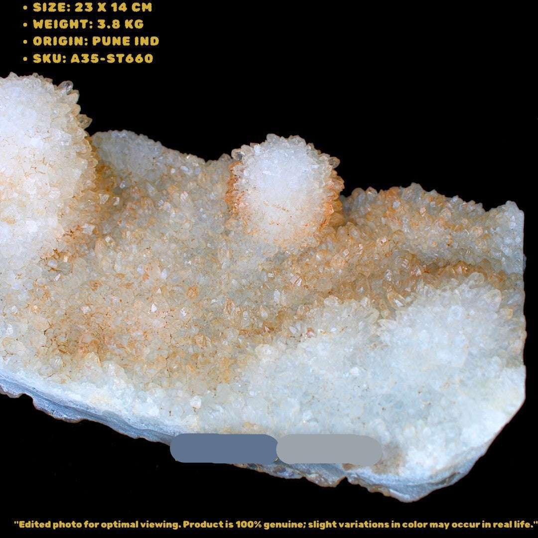 Large 3.8kg Apophyllite Quartz Cluster Rare Collector Mineral India