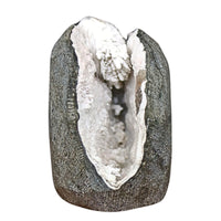 116g Scolecite Geode Spray Crystal – Natural Zeolite Mineral from India