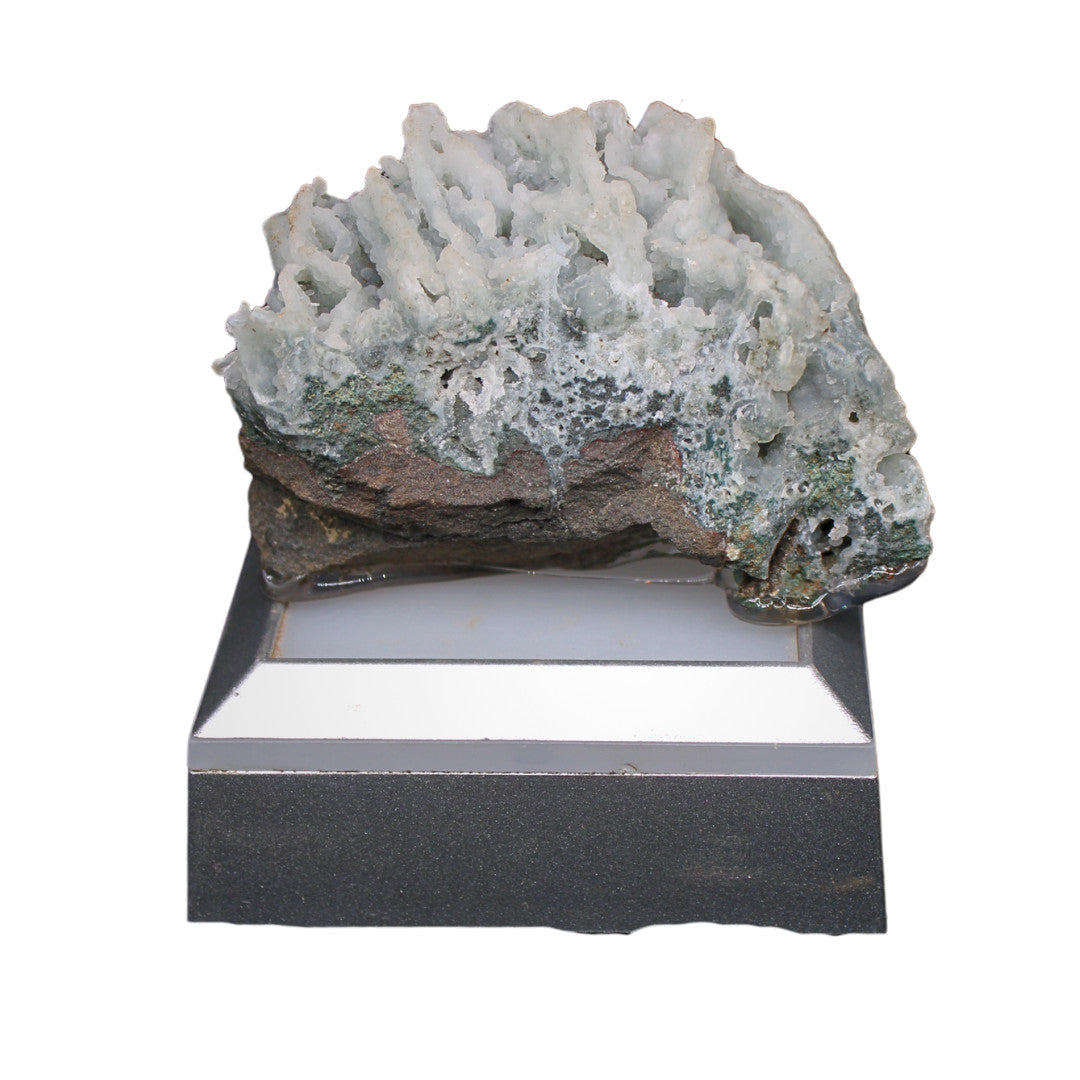 Rare Coral Chalcedony 108g Mineral Specimen India Zeolite Formation