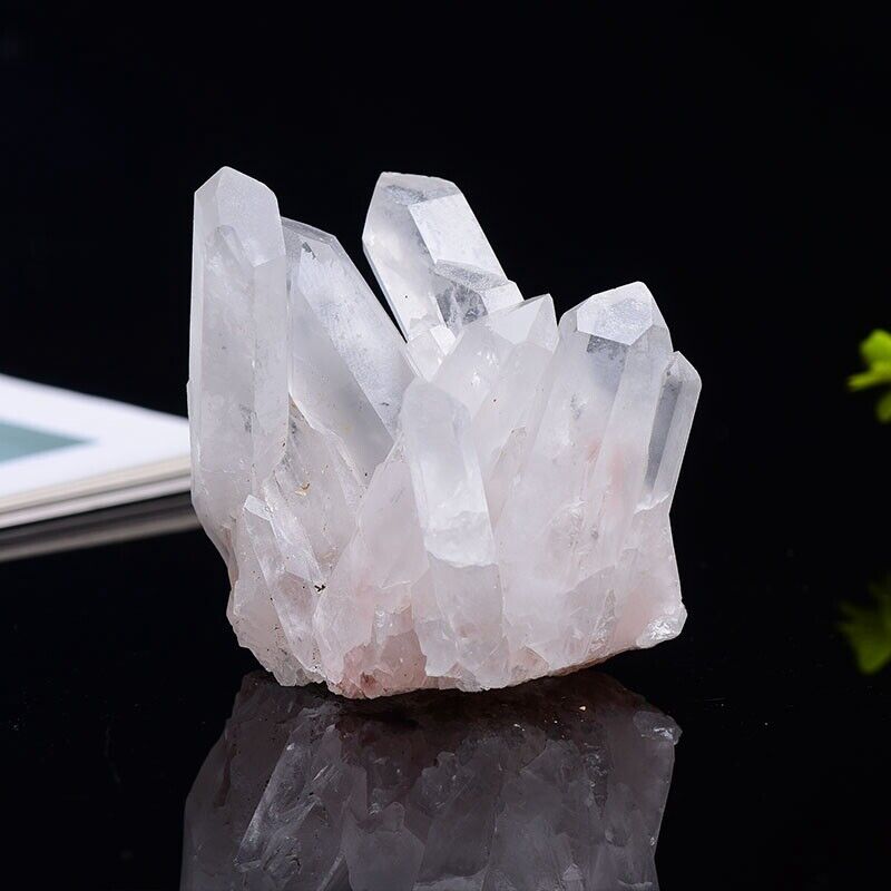 150g AAA Natural White Clear Quartz Cluster Crystal Point Healing Reiki Specimen