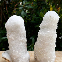 Chalcedony & Crystal Quartz Stalactite, Quartz on Chalcedony Stalactite Specimen