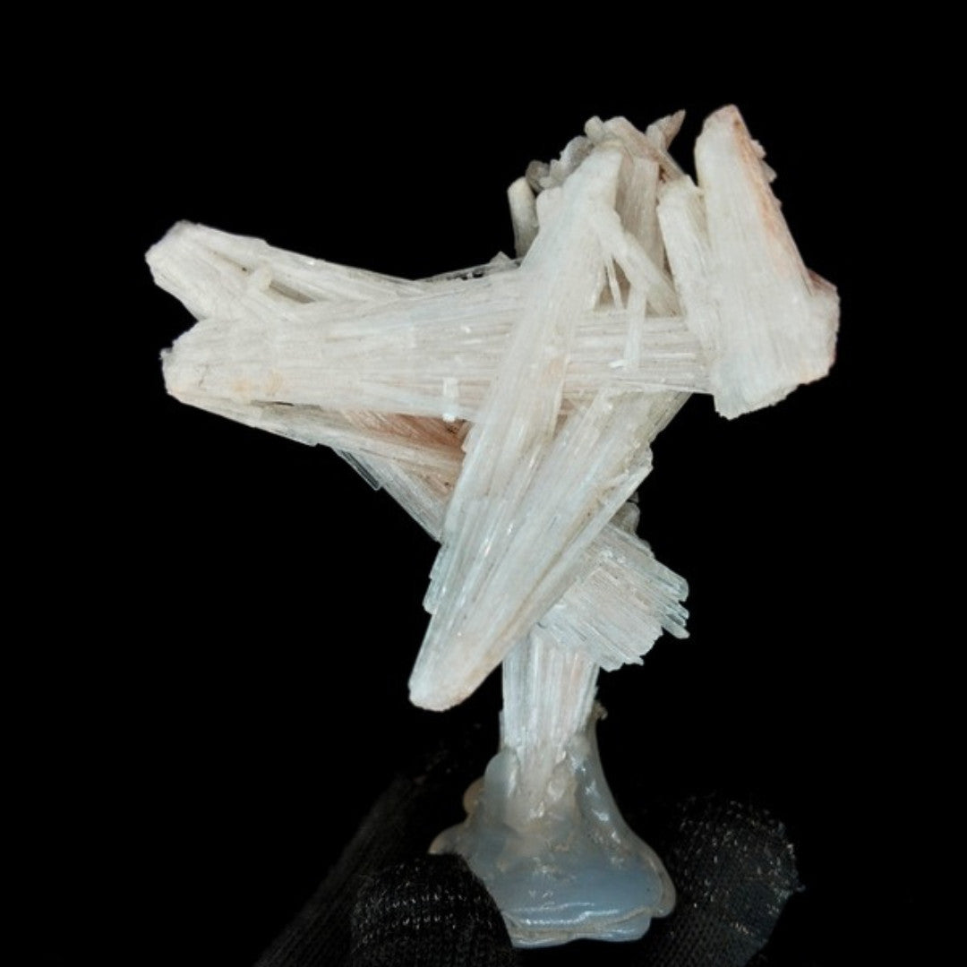 Natural Scolecite Crystal 80g 9x4cm Zeolite Needle Cluster India Specimen