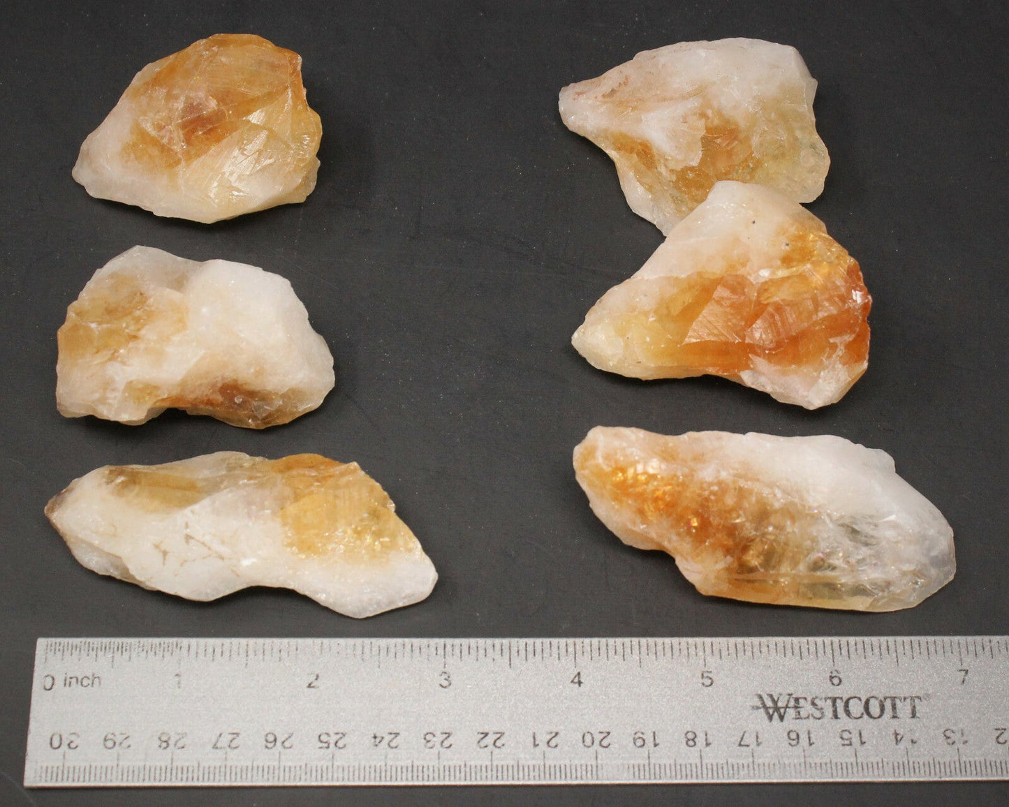 LARGE Citrine Rough Stones (2 - 3"): Raw Crystals, Wholesale Bulk Lot oz or lbs