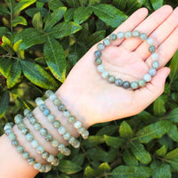 8 mm Bead Gemstone Bracelets: BUY 3 GET 1 FREE! (Stretch Crystal Bead Bracelets)