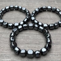 Wholesale Grade A++ Gemstone Nugget Bracelet, Choose from 18 Gemstone Types