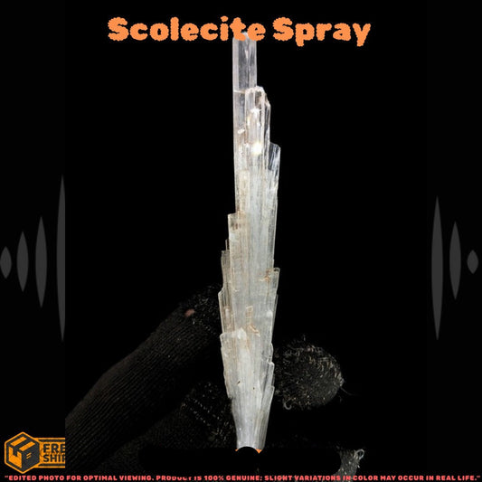 Natural Scolecite Healing Cluster 10g Raw White Crystal | Spiritual 9x2 Cm