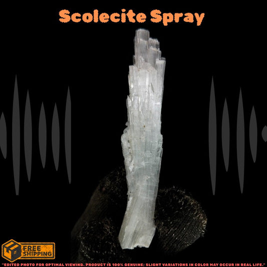 Natural Scolecite Healing Stone 8g Small Zeolite Mineral from India