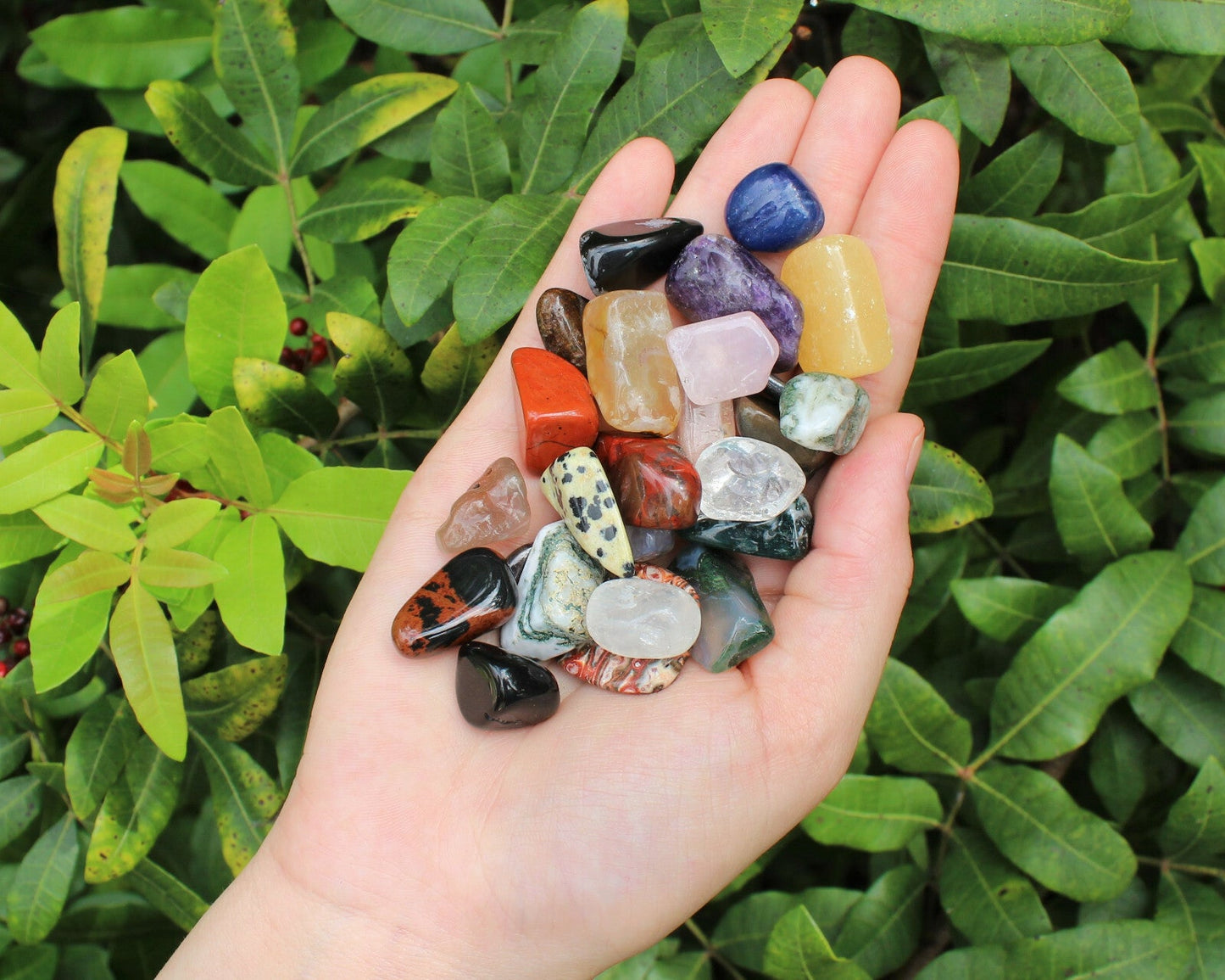 Assorted Tumbled Stones: SMALL, MEDIUM or LARGE Sizes Wholesale Bulk Lots Mixed