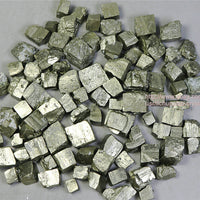 100g Wholesale Beautiful Golden Iron Pyrite Cubic Crystal gem Mineral Specimen