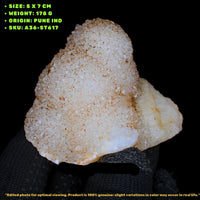 178g MM Quartz Cluster – Raw Natural Mineral Specimen from India for Collection