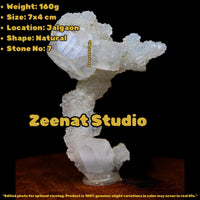 Apophyllite Shiny Crystal Cluster Tower 7cm 160g Rare Luster Mining Specimen Ind