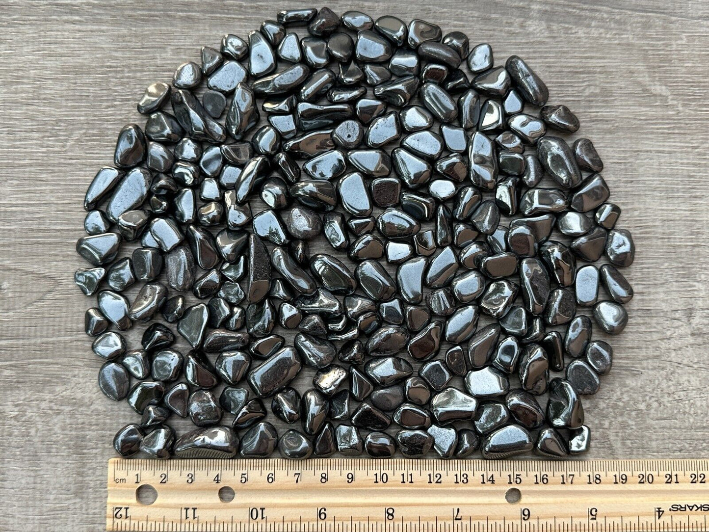 Grade A++ Hematite Semi Tumbled Gemstone Large Chips 8-20 mm, Wholesale Bulk Lot