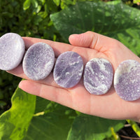 Natural Crystal Worry Stone: Choose Gemstone (Crystal Healing Pocket Stone)