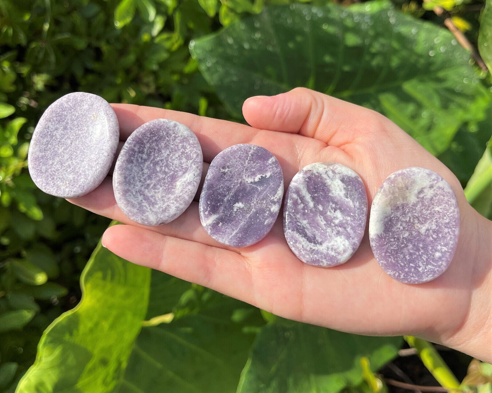 Natural Crystal Worry Stone: Choose Gemstone (Crystal Healing Pocket Stone)