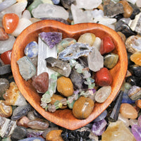 Crystal Confetti Scoop: Crystal Mix, Gemstones - Tumbled & Rough Stones, Gifts!