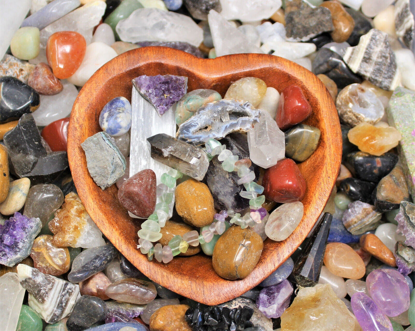 Crystal Confetti Scoop: Crystal Mix, Gemstones - Tumbled & Rough Stones, Gifts!