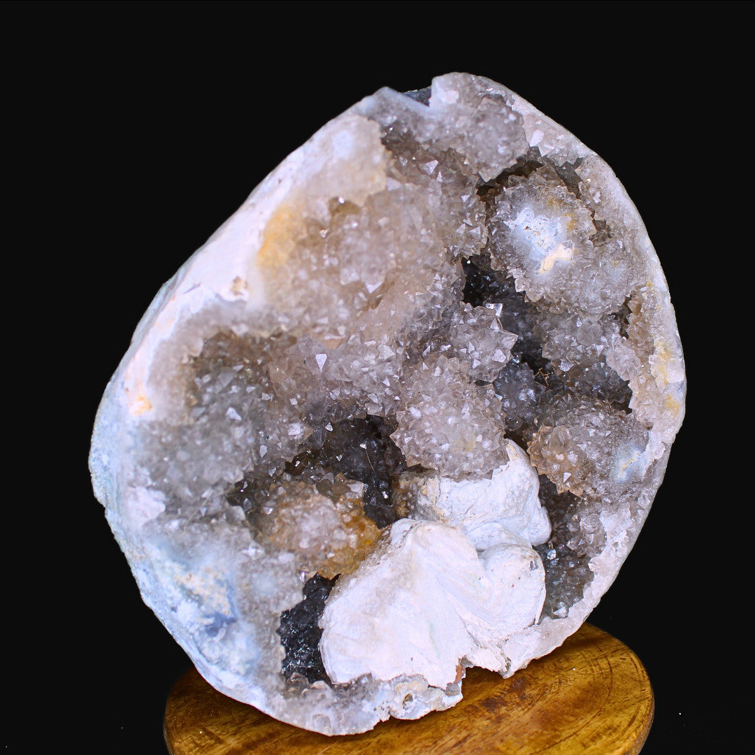 Huge 3.53 Lbs Smokey Tuxedo Amethyst Cluster | Rare Georgia Quartz Crystal