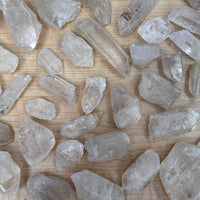 Natural Clear Quartz Crystal Points 1 to 3 Inches, Wholesale Bulk Lot
