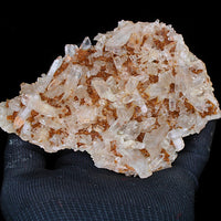 420g Stunning Natural Clear Red Quartz Crystal Cluster Point Mineral Specimen