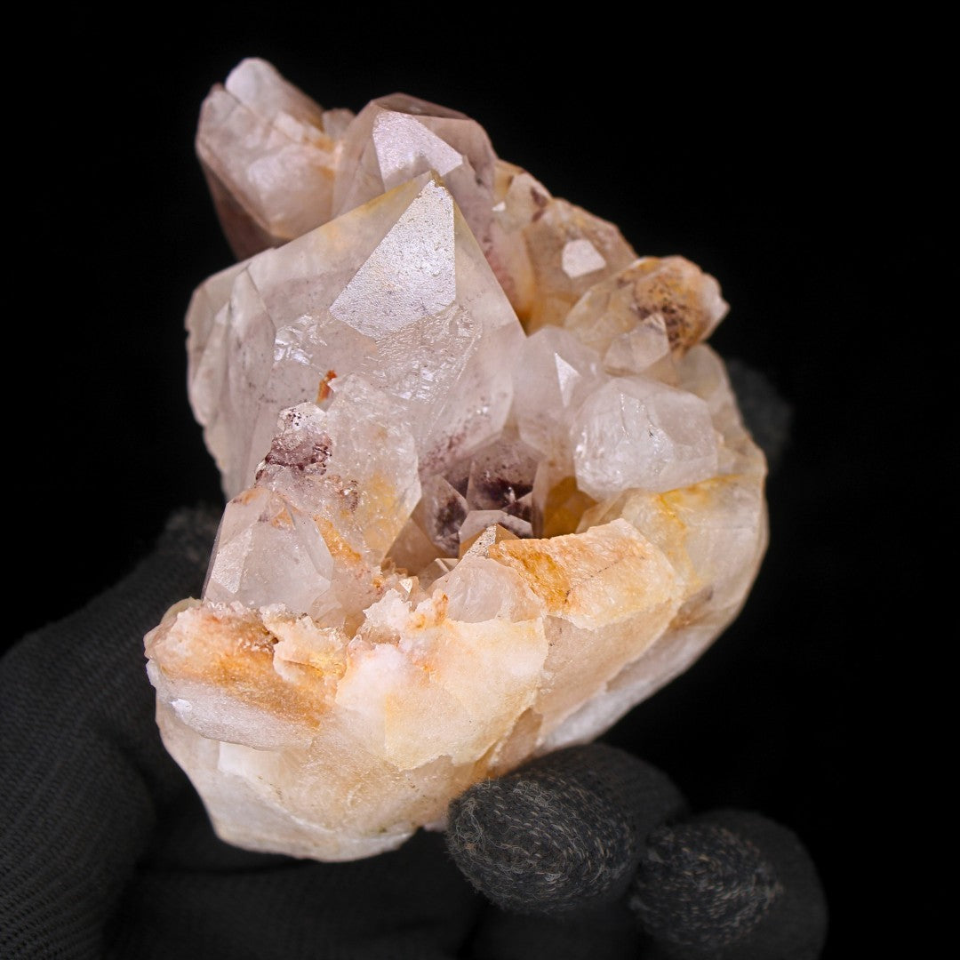 Phantom Quartz Cluster 416g 8x6cm Rare Mineral Crystal for Display Shelf
