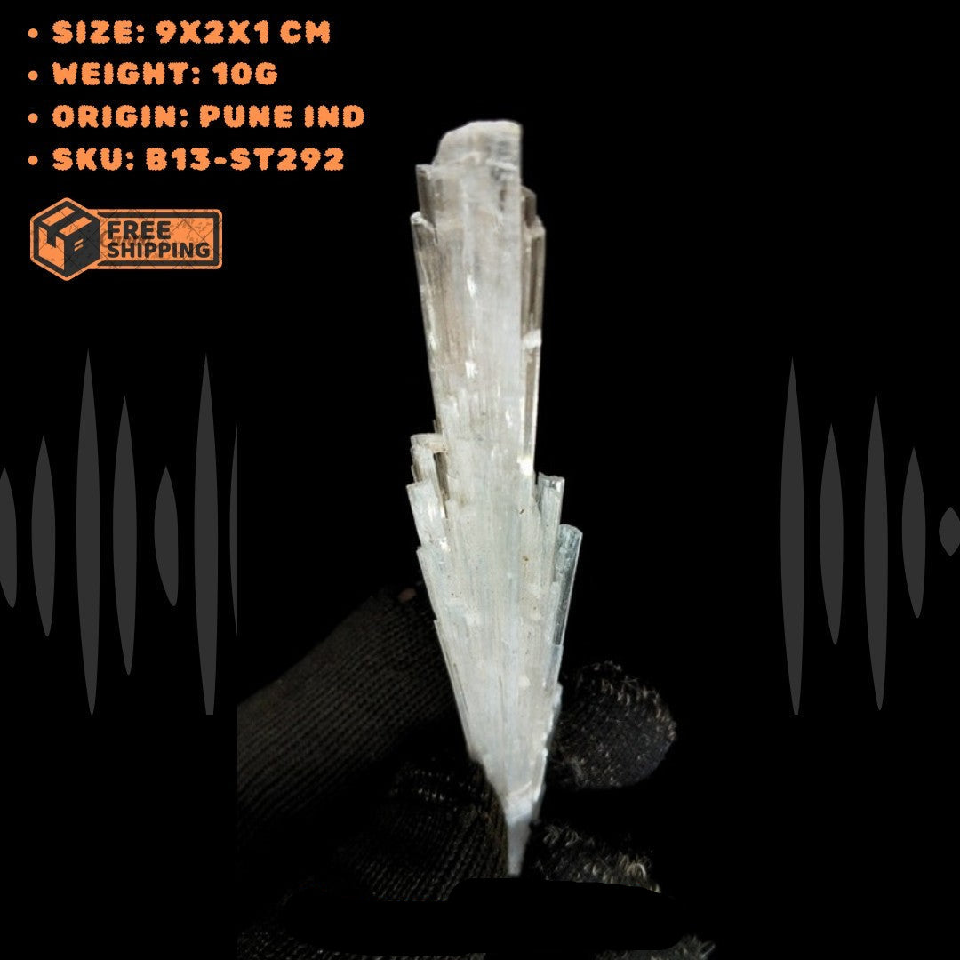 Raw Scolecite Mineral Cluster Energy Healing Crystal Home or Office 10g 9x2x1cm