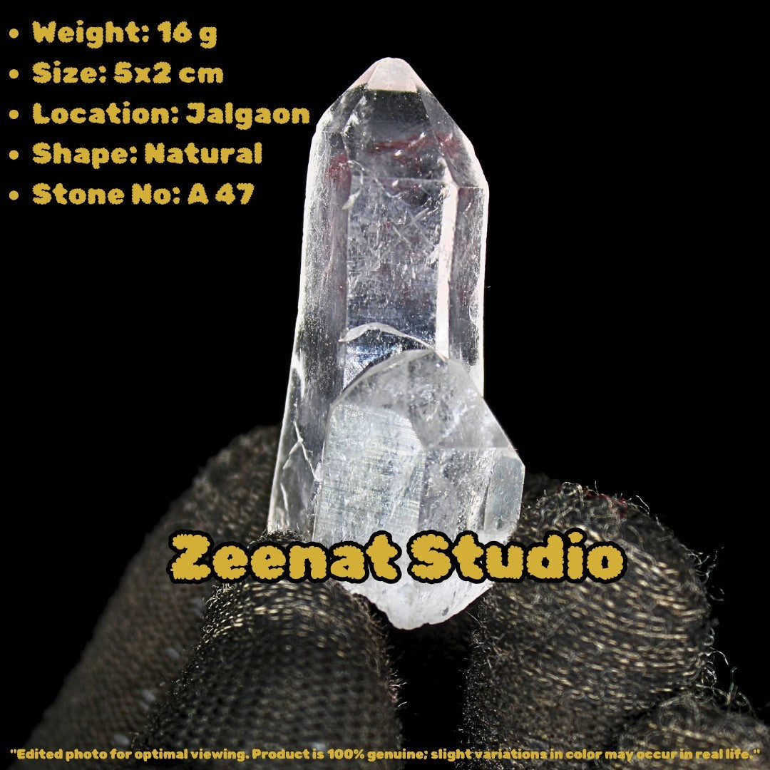 16g Raw Himalayan Quartz Pencil Energy Wand Specimen 5x2 Cm