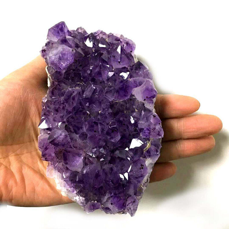 Large Natural Amethyst Cluster Quartz Crystal Druzy Geode Healing Stone Specimen
