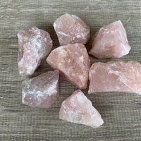 Natural Rough Rose Quartz Crystal Mineral, You Choose Amount