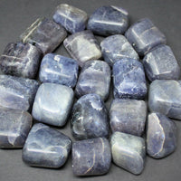 2 Medium Large Tumbled Iolite Gemstone Crystals (Third Eye Chakra)