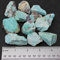 1/2 lb Lot Bulk Natural Rough Amazonite Crystal Healing Raw (8 oz)