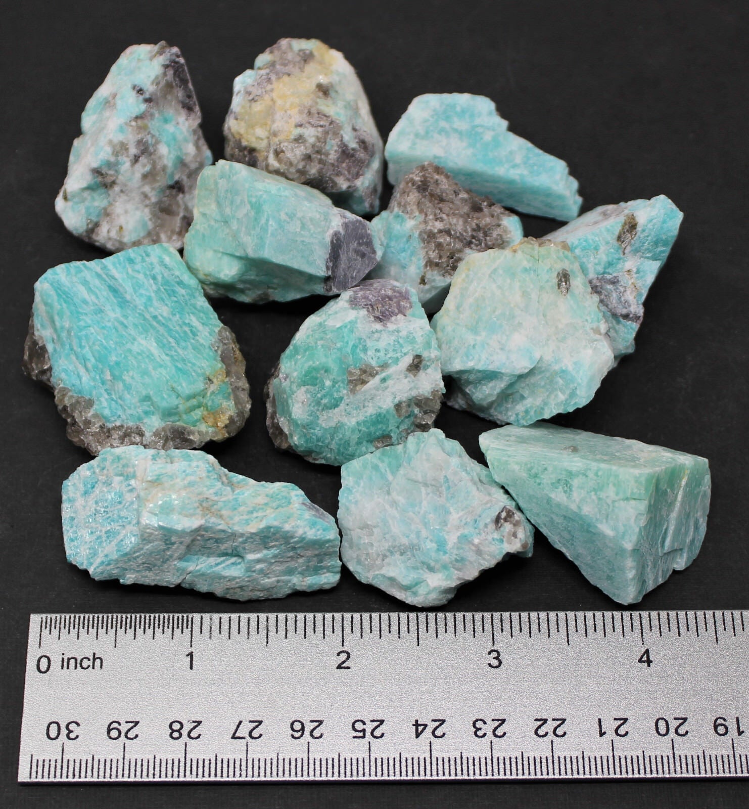 1/2 lb Lot Bulk Natural Rough Amazonite Crystal Healing Raw (8 oz)
