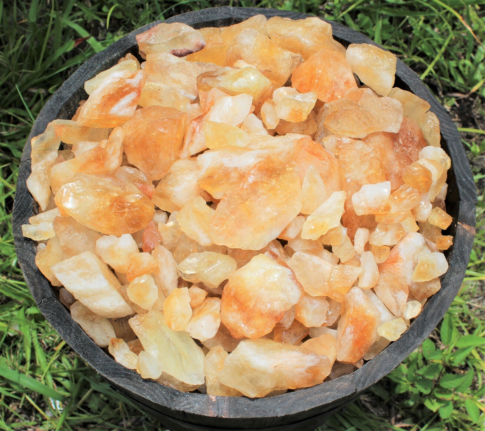 LARGE Citrine Rough Stones (2 - 3"): Raw Crystals, Wholesale Bulk Lot oz or lbs