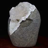 Scolecite Geode 160g 6x4.5cm Natural Healing Mineral Specimen from India