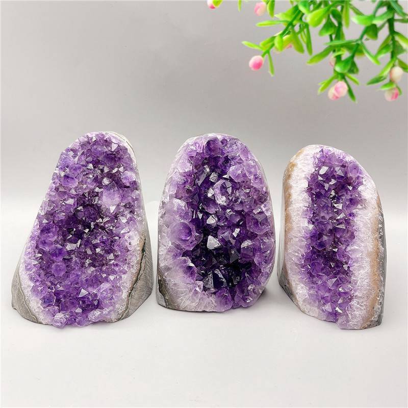 Big Natural Amethyst Crystal Cave Cluster Quartz Druzy Geode Healing Stone US
