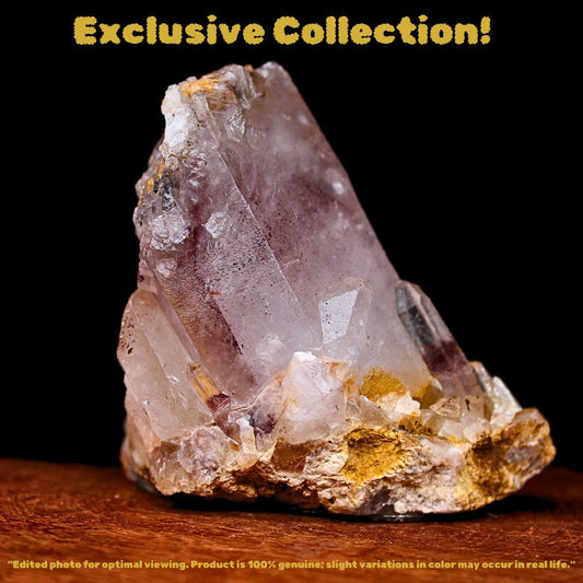 Phantom Quartz Crystal 96g 6x6 cm Raw Natural Cluster Stone from India