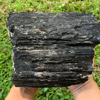 Extra Large Black Tourmaline Chunk / Rod / Log, Natural Rough Black Tourmaline