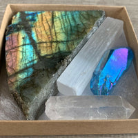 Premium Crystals & Healing Stones Set for New Beginnings, Meditation, Protection