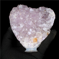 Heart Shaped Amethyst 876g Natural Crystal Cluster 12x12 cm from India