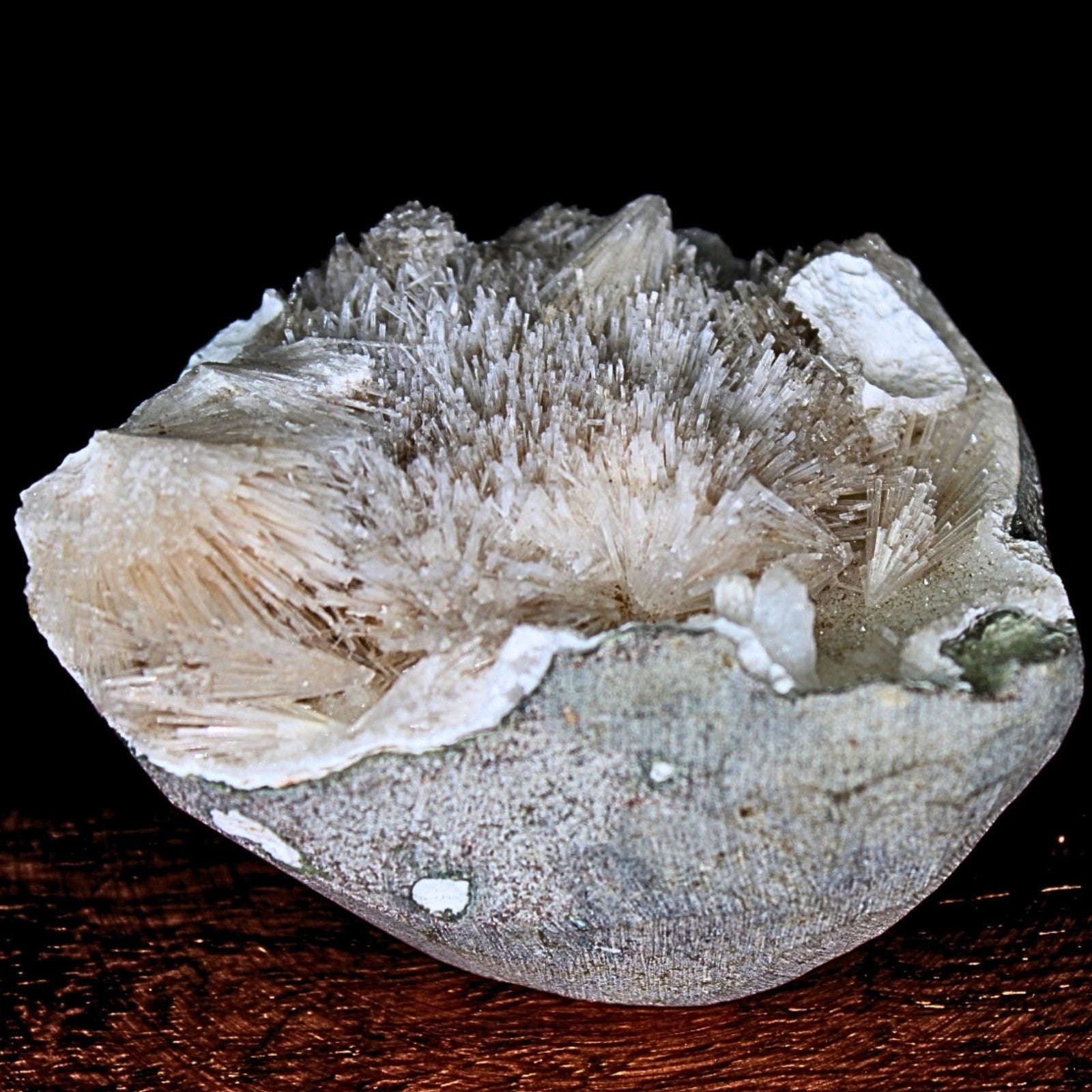 162g Scolecite Geode Natural Radiating Crystal Mineral Specimen India