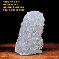 Natural Rainbow Quartz Crystal 28g 4x2 cm Healing Stone from India