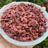 Grade A++ Red Jasper Semi Tumbled Gemstone Mini Chips 3 - 8mm,Wholesale Bulk Lot