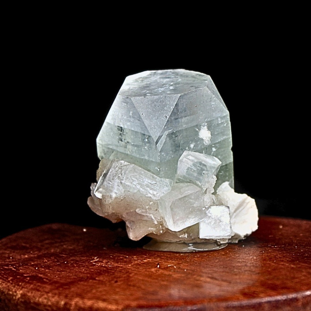 85g Green Apophyllite with Heulandite Rare Indian Mineral Specimen