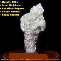 Apophyllite with Heulandite Mineral 11x5.5cm Rare Indian Crystal Cluster