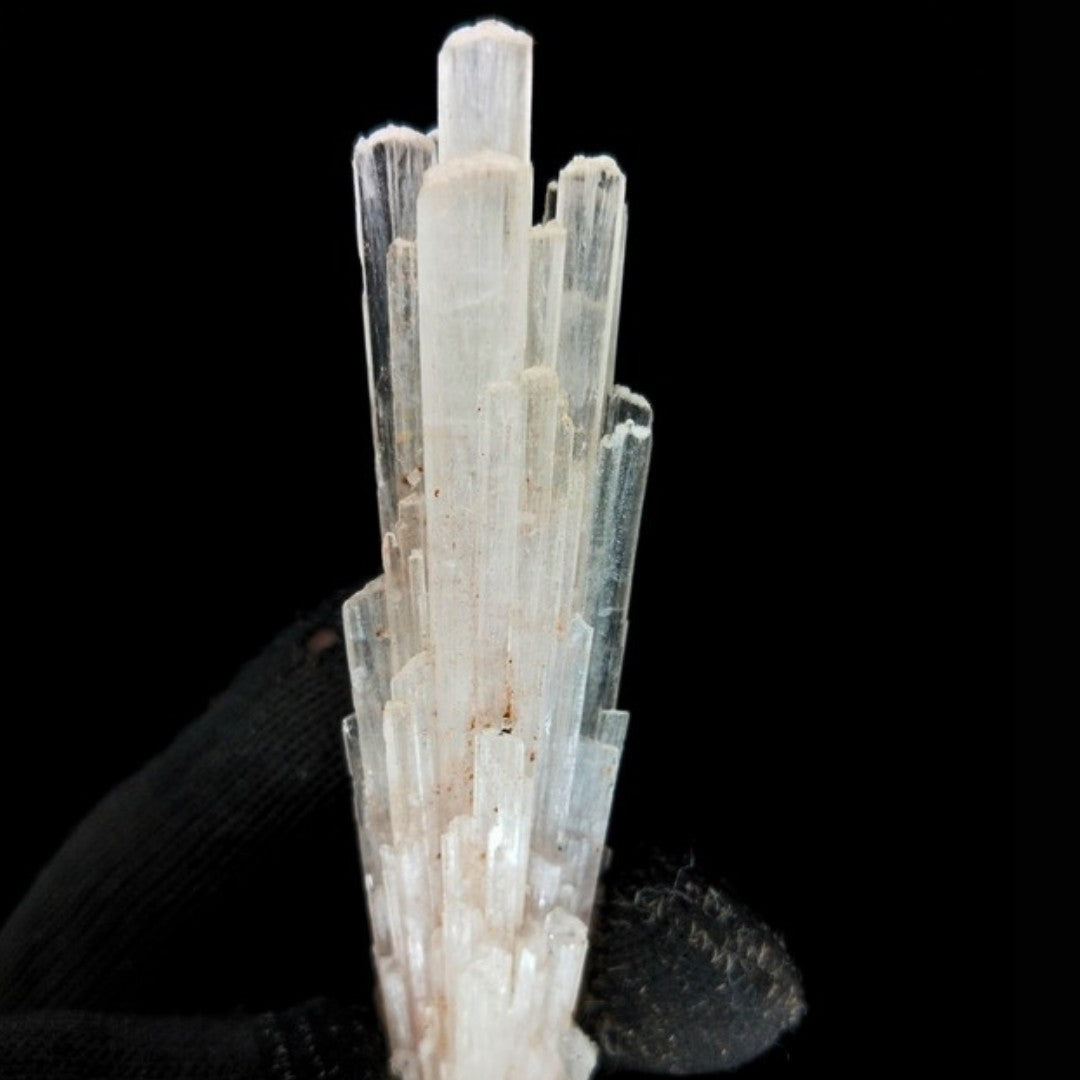 Rare 30g Natural Scolecite Cluster Mineral Specimen Raw White Crystal India